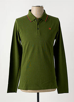 Polo manches longues manches longues vert SCOTCH & SODA garcon