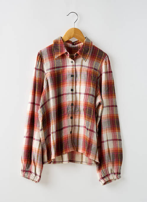 Chemisier coupe droite manches longues orange BELLEROSE fille