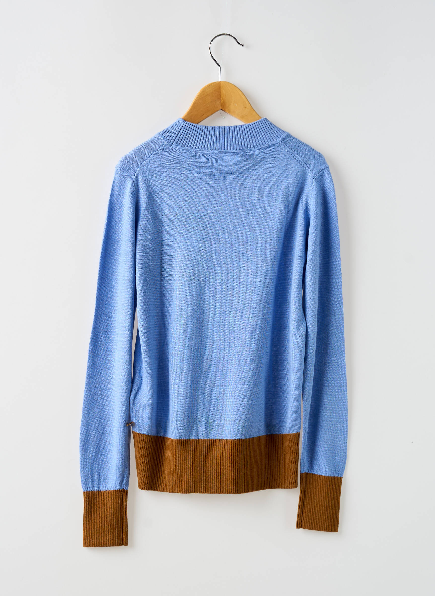 Pull stretch manches longues bleu BELLEROSE fille