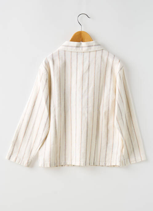 Chemise manches longues beige MAYORAL pour garçon