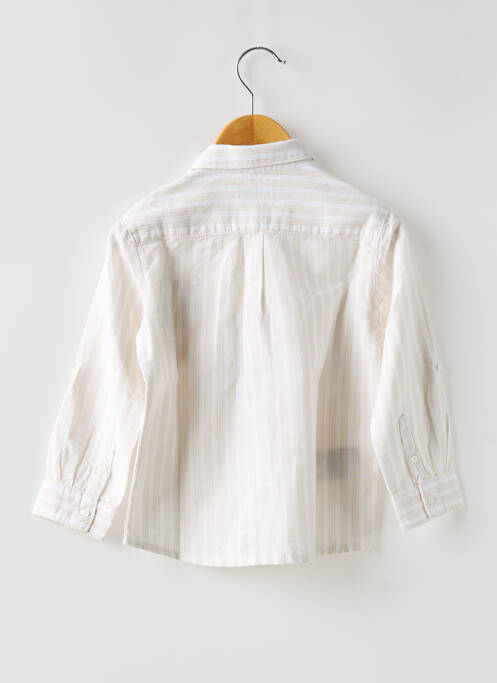 Chemise manches longues beige MAYORAL pour garçon