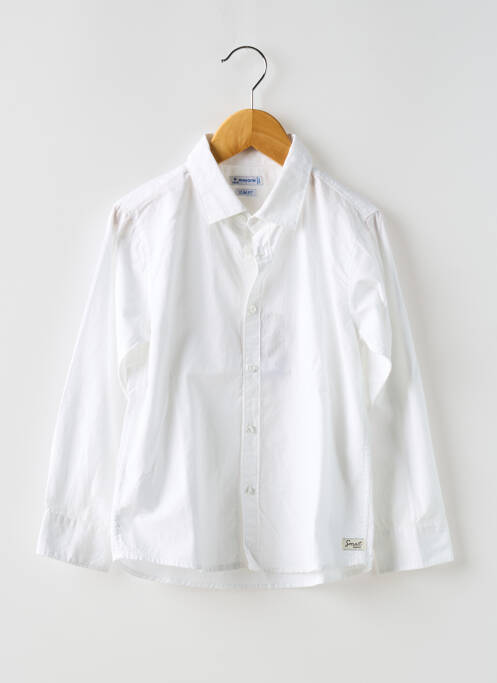 Chemise manches longues blanc MAYORAL pour garçon