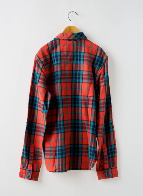 Chemise manches longues orange SCOTCH & SODA pour garçon