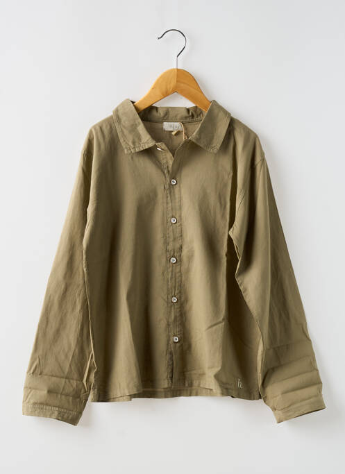 Chemise manches longues vert BUHO pour garçon