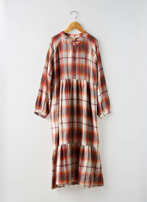 Robe mi-longue orange BELLEROSE pour fille