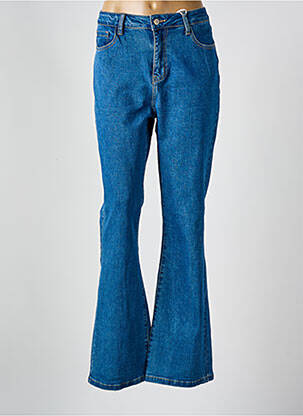 Jean coupe flare stretch taille normale bleu CINDY.H femme