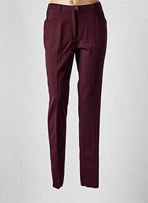 Pantalon slim poches taille haute violet CHRISTIAN MARRY femme