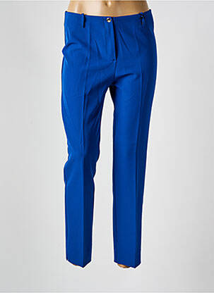 Pantalon 7/8 taille haute taille haute bleu clair ESTEL COLLECTION femme