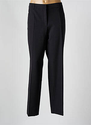 Pantalon droit tissage crêpe taille normale noir BARBARA LEBEK femme