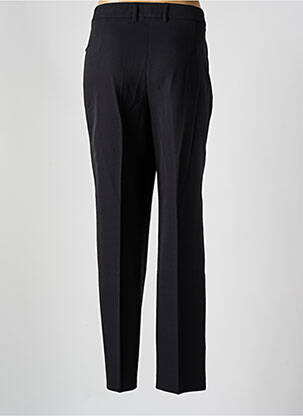 Pantalon droit tissage crêpe taille normale noir BARBARA LEBEK femme