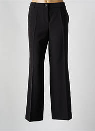 Pantalon flare taille à pinces taille haute noir BARILOCHE femme