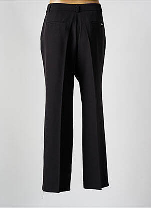 Pantalon flare taille à pinces taille haute noir BARILOCHE femme