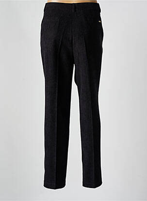 Pantalon chino fermeture zippée sous rabat boutonné taille haute noir BARILOCHE femme