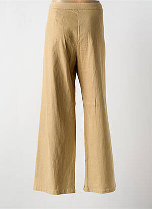 Pantalon large taille normale taille normale marron TINTA femme