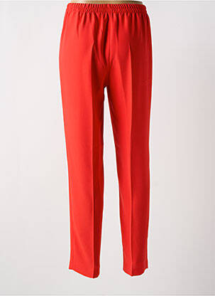 Pantalon droit taille élastique taille normale rouge GALA BY ROSA GIMENO femme