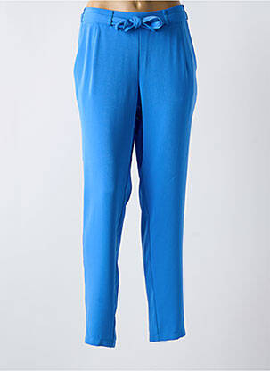 Pantalon slim taille élastique taille normale bleu BARBARA LEBEK femme
