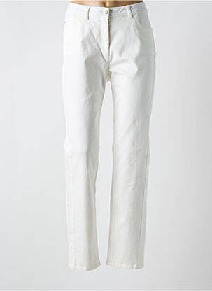 Jeans coupe droite stretch taille normale blanc BARBARA LEBEK femme