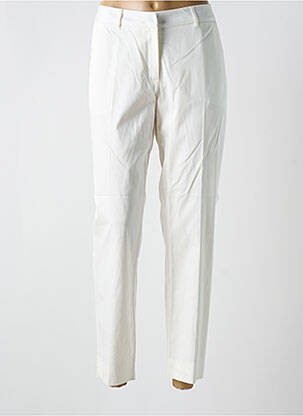 Pantalon slim tissage popeline taille normale blanc BARBARA LEBEK femme
