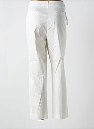 Pantalon slim tissage popeline taille normale blanc BARBARA LEBEK femme