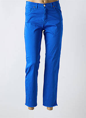 Pantalon 7/8 stretch taille normale bleu TINTA femme