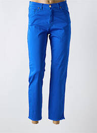 Pantalon 7/8 stretch taille normale bleu TINTA femme