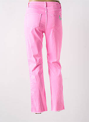 Pantalon 7/8 stretch taille normale rose TINTA femme