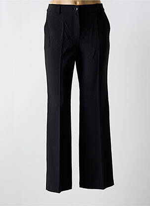 Pantalon droit tissage crêpe taille normale noir BARILOCHE femme