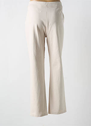 Pantalon droit stretch taille normale beige ESTEL COLLECTION femme