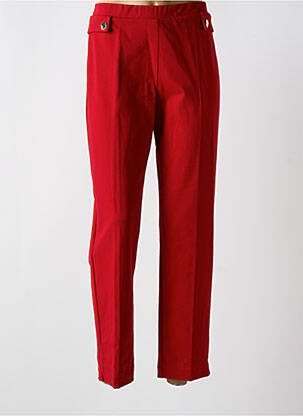 Pantalon slim taille élastique taille normale rouge BARILOCHE femme