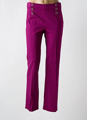 Pantalon slim stretch taille normale violet BARILOCHE femme
