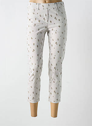 Pantalon 7/8 stretch taille normale blanc STARK femme