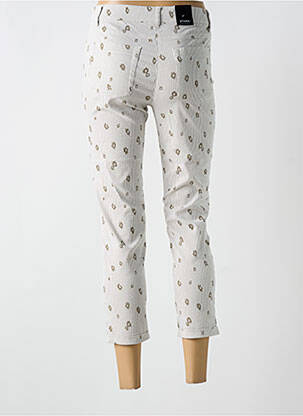 Pantalon 7/8 stretch taille normale blanc STARK femme