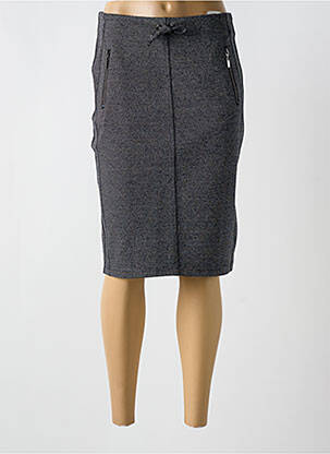 Jupe mi-longue coupe droite noir BARBARA LEBEK femme
