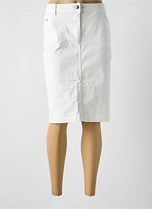 Jupe mi-longue blanc BARBARA LEBEK pour femme
