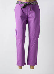 Pantalon 7/8 violet JULIE GUERLANDE pour femme seconde vue