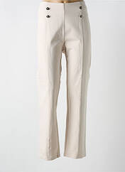 Pantalon droit beige ESTEL COLLECTION pour femme seconde vue