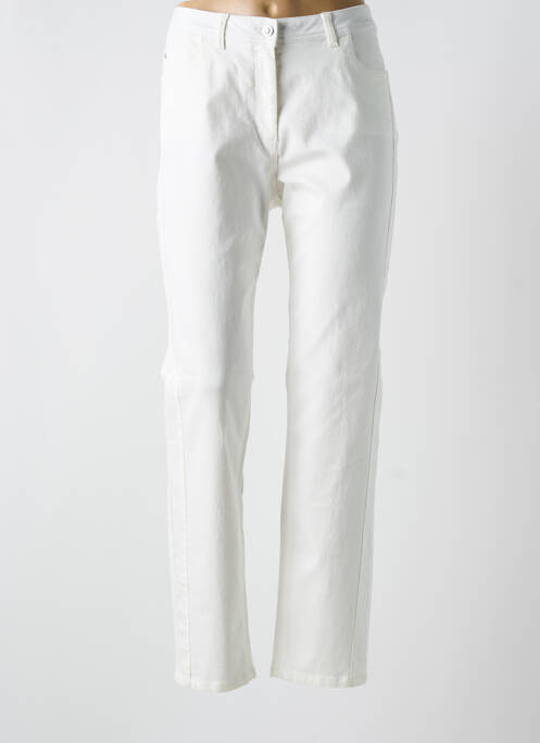 Jeans coupe droite blanc BARBARA LEBEK pour femme