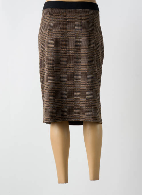 Jupe mi-longue marron BARBARA LEBEK femme