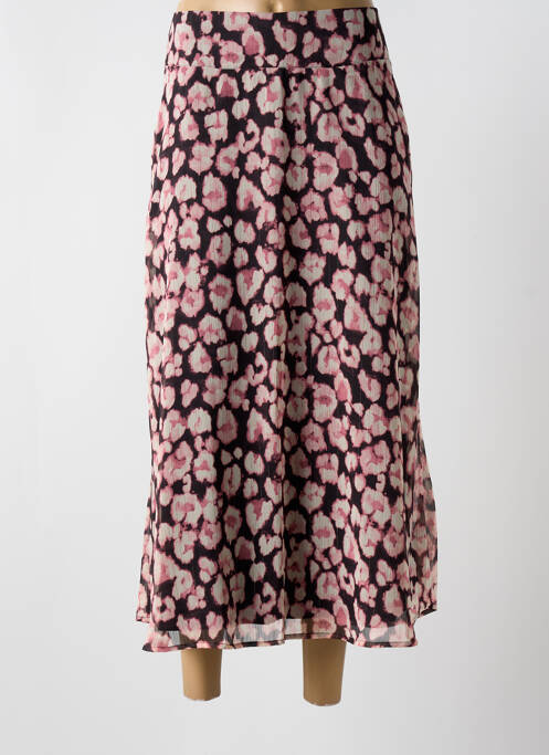 Jupe mi-longue noir JULIE GUERLANDE pour femme