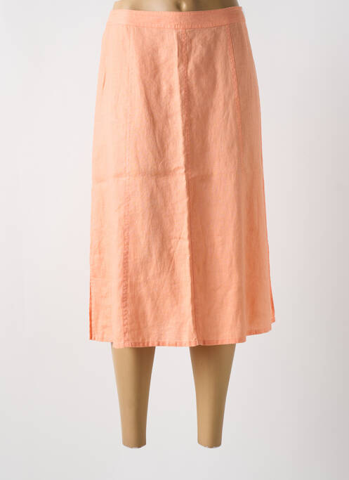 Jupe mi-longue orange BARBARA LEBEK pour femme