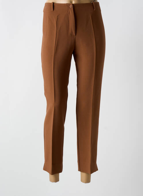 Pantalon 7/8 marron ESTEL COLLECTION pour femme