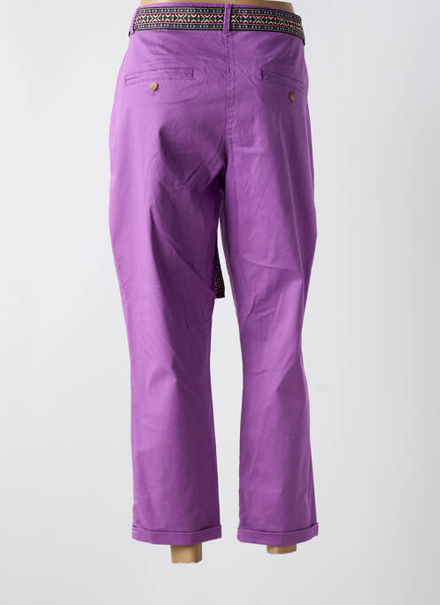 Pantalon 7/8 violet JULIE GUERLANDE pour femme