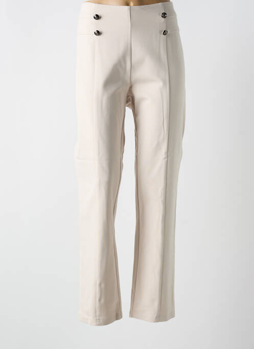 Pantalon droit beige ESTEL COLLECTION pour femme