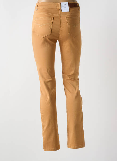 Pantalon slim marron JULIE GUERLANDE pour femme