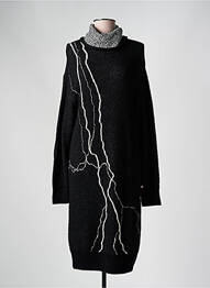 Robe pull coupe droite manches longues noir EPINE & NOISETTE femme