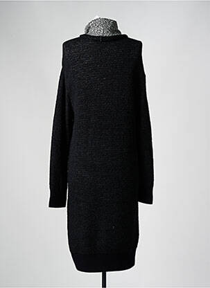 Robe pull coupe droite manches longues noir EPINE & NOISETTE femme