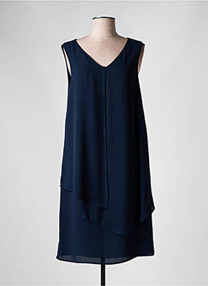 Robe mi-longue sans manche sans manche bleu BARILOCHE femme
