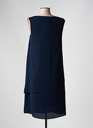 Robe mi-longue sans manche sans manche bleu BARILOCHE femme