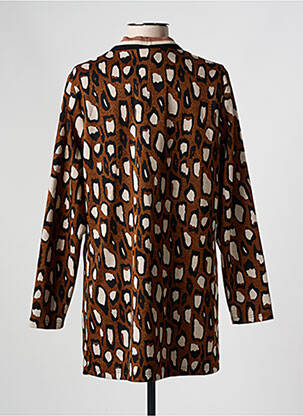 Veste casual coupe droite marron ESTEL COLLECTION femme