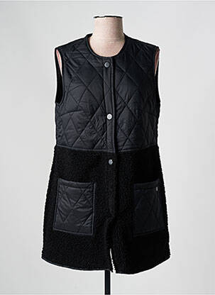 Veste casual col rond noir BARBARA LEBEK femme